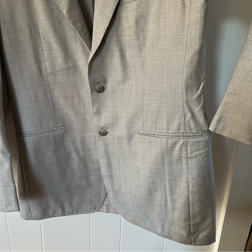Suitsupply Light Grey Blazer Jacket Havana S140s Wool Carlo Barbera Italy Slim - Picture 5 of 15